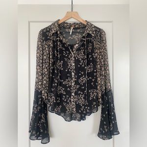 Free People Bohemian Blouse Small